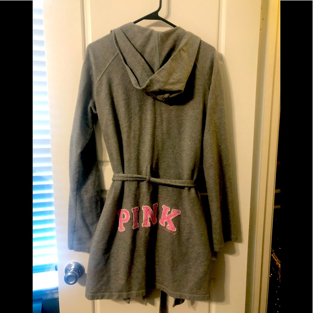 Vintage PINK Victoria’s Secret hooded bath robe